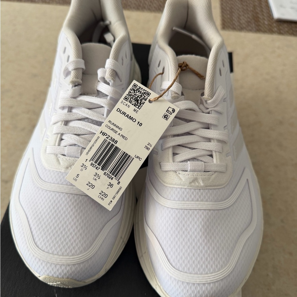 Adidas Duramo 10 Men's White Athletic Shoes
